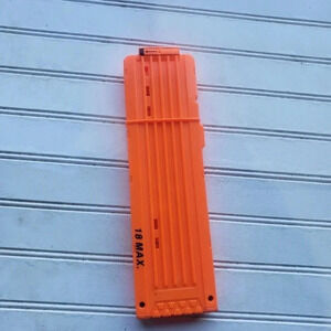 Nerf N-Strike Elite 18 Dart Round Clip Mag Magazine  Solid Orange